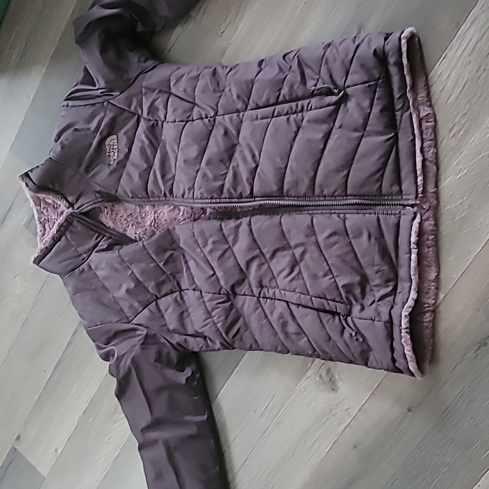 The North Face Women's Mossbud Insulated Reversible Jacket Lavender Grey Size s - Picture 5 of 7